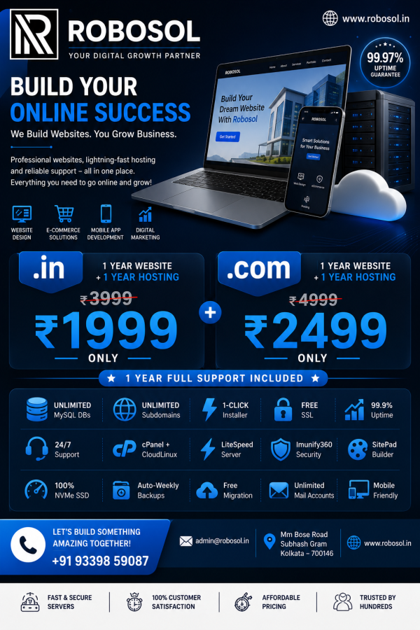 🌐 Professional Website + Hosting Package
