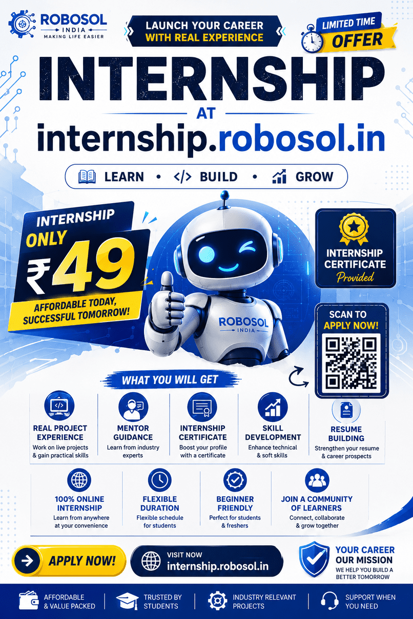 Robosol Internship Poster